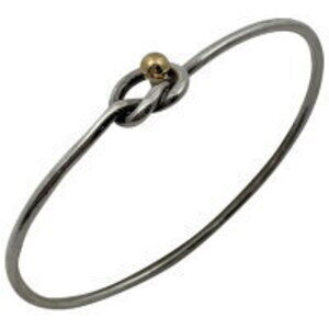 Tiffany Co Hook Eye Love Knot Bracelet Sterling Silver